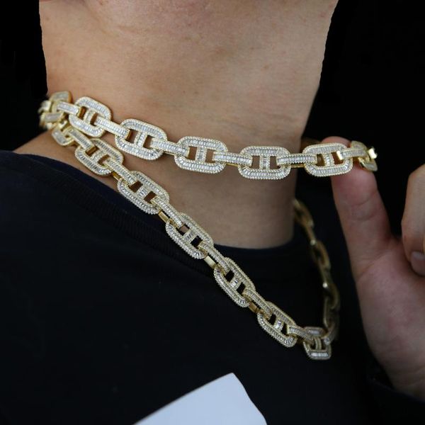 chokers iced out bling baguette 5a cz paved lock pin link chain cuban necklace 2021 arrive hiphop men boy cool fashion jewelry, Golden;silver
chokers iced out bling baguette 5a cz paved lock pin link chain cuban necklace 2021 arrive hiphop men boy cool fashion jewelry, Golden;silver