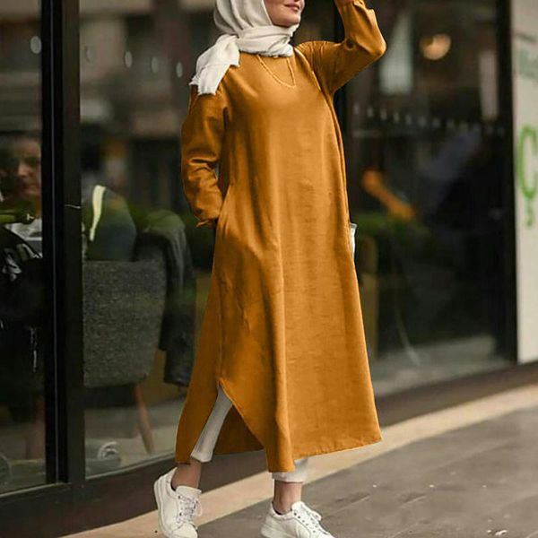 casual dresses 2021 autumn kaftan muslim maxi dress women's islamic sundress long sleeve female solid robe femme plus size 4xl, Black;gray
casual dresses 2021 autumn kaftan muslim maxi dress women's islamic sundress long sleeve female solid robe femme plus size 4xl, Black;gray