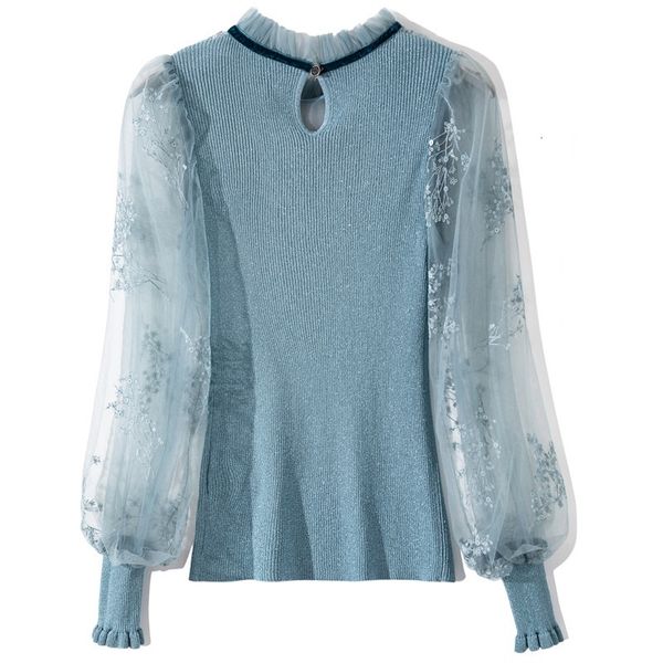 knits 2021 spring autumn fashion sweaters & pullovers women tulle mesh knitting patchwork long sleeve casual blue jumper, White
knits 2021 spring autumn fashion sweaters & pullovers women tulle mesh knitting patchwork long sleeve casual blue jumper, White