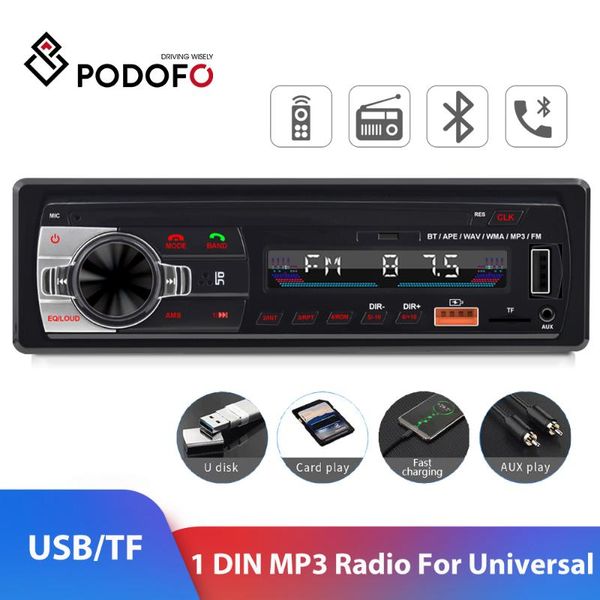 car audio podofo 1din radio stereo digital bluetooth music 12v fast charge mp3 player usb/tf/aux-in for universal
car audio podofo 1din radio stereo digital bluetooth music 12v fast charge mp3 player usb/tf/aux-in for universal