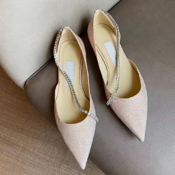 sandals pointed toe pearl chain women designer shoes solid color kitten heels pumps bling, Black
sandals pointed toe pearl chain women designer shoes solid color kitten heels pumps bling, Black