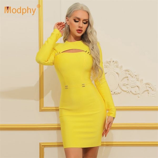 spring yellow bandage dress solid color women's hollow long sleeve bodycon club celebrity evening party mini vestidos 210527, Black;gray
spring yellow bandage dress solid color women's hollow long sleeve bodycon club celebrity evening party mini vestidos 210527, Black;gray