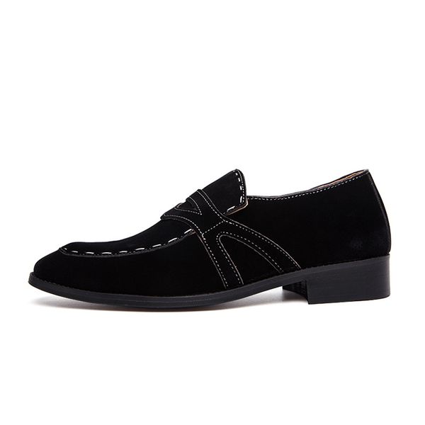 464748 size 2020 suede pointed toe mens shoes lazy retro loafers mens new cross-border large size 48 peas shoes spring, Black
464748 size 2020 suede pointed toe mens shoes lazy retro loafers mens new cross-border large size 48 peas shoes spring, Black