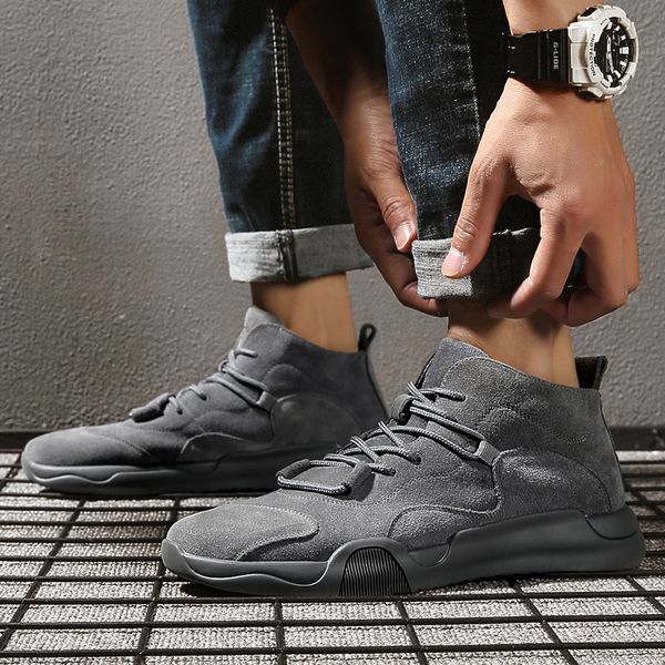 2021 Autumn New Men Cow Suede Short Boots All-match Low Cut Mens Boots Leather Lace-up Casual Shoes Male Tooling Boots, 1 gray
2021 Autumn New Men Cow Suede Short Boots All-match Low Cut Mens Boots Leather Lace-up Casual Shoes Male Tooling Boots, 1 gray
