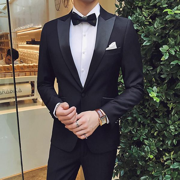 men's suits & blazers suit the groom wedding tower and evening dress host piano competition tuxedo summer, White;black
men's suits & blazers suit the groom wedding tower and evening dress host piano competition tuxedo summer, White;black