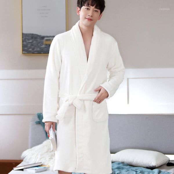men's sleepwear men winter thicken long cozy flannel bathrobe kimono soft warm white bath robe night robes dressing gown pajamas, Black;brown
men's sleepwear men winter thicken long cozy flannel bathrobe kimono soft warm white bath robe night robes dressing gown pajamas, Black;brown