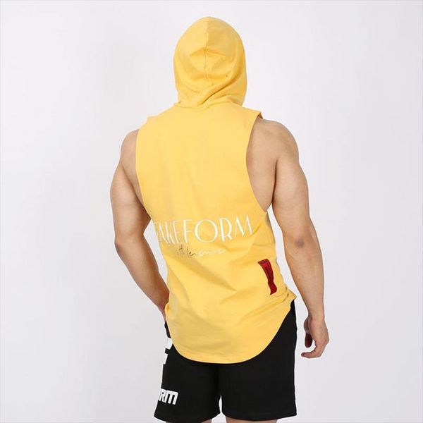 sleeveless shirt with hoody brand gyms clothing fitness men bodybuilding stringer tank hoodies singlets, White;black
sleeveless shirt with hoody brand gyms clothing fitness men bodybuilding stringer tank hoodies singlets, White;black
