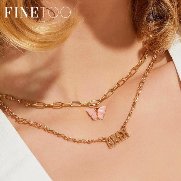 pendant necklaces bohemian ancient english word butterfly necklace collares fashion multi layered choker women drop 2021, Silver
pendant necklaces bohemian ancient english word butterfly necklace collares fashion multi layered choker women drop 2021, Silver