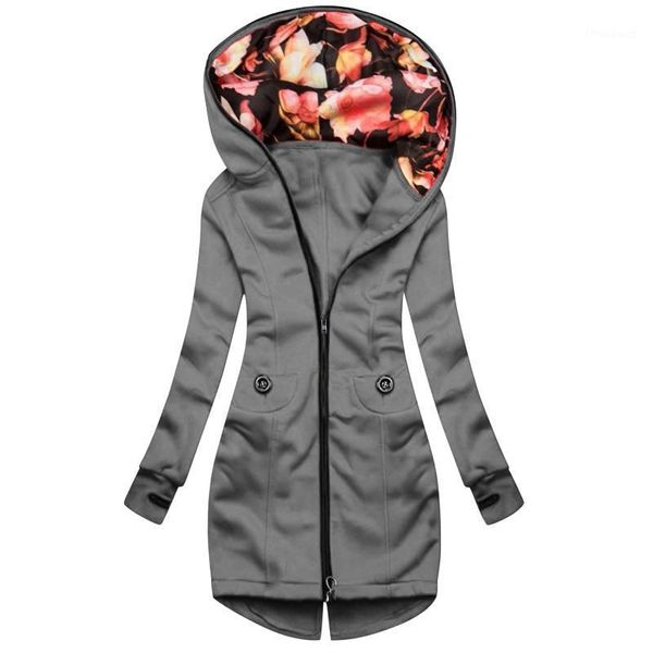 women's jackets women winter floral print hooded jacket zipper pocket sweatshirt long sleeve coat female outwears overcoat parka d102#, Black;brown
women's jackets women winter floral print hooded jacket zipper pocket sweatshirt long sleeve coat female outwears overcoat parka d102#, Black;brown