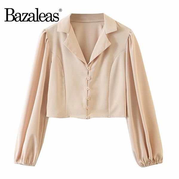 bazaleas fashion long sleeve cropped blouse coffee turn down collar blusa feminina vintage blusas mujer de moda drop women's blouses &, White
bazaleas fashion long sleeve cropped blouse coffee turn down collar blusa feminina vintage blusas mujer de moda drop women's blouses &, White