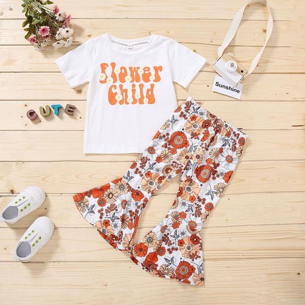 clothing sets 2pcs summer children's baby clothes boys letter t-shirt floral flower flared pants outfits ropa niña, White
clothing sets 2pcs summer children's baby clothes boys letter t-shirt floral flower flared pants outfits ropa niña, White