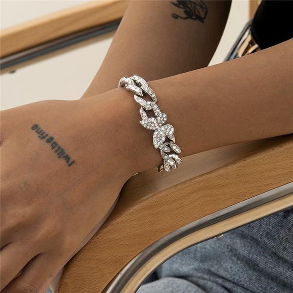 link, chain fashion and simple cuban buckle tassel alloy jewelry korean version women all match full-inlaid butterfly bracelet, Black
link, chain fashion and simple cuban buckle tassel alloy jewelry korean version women all match full-inlaid butterfly bracelet, Black