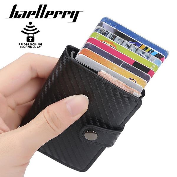 card holders baellerry anti thief rfid holder smart minimalist wallet pocket men slim cardholder bank cash creditcard case bag, Brown;gray
card holders baellerry anti thief rfid holder smart minimalist wallet pocket men slim cardholder bank cash creditcard case bag, Brown;gray