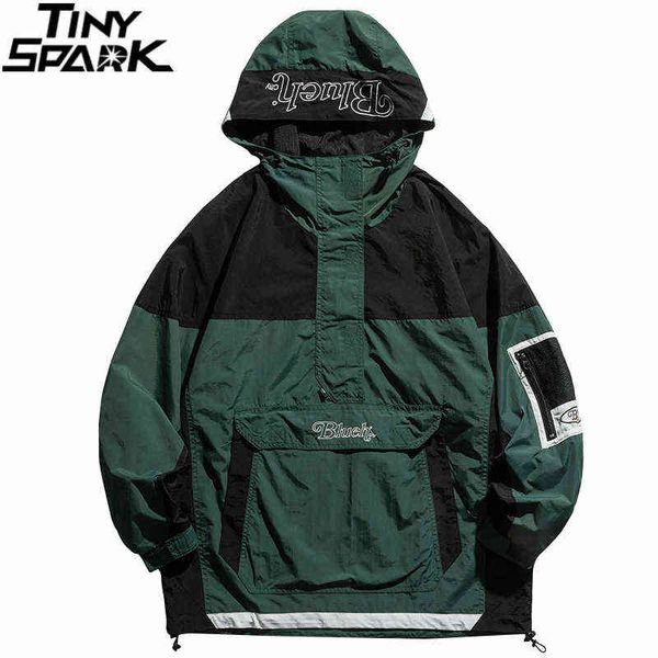 men streetwear jacket coat hip hop color block patchwork windbreaker cargo jacket pullover 2021 harajuku hooded track jacket y1106, Black;brown
men streetwear jacket coat hip hop color block patchwork windbreaker cargo jacket pullover 2021 harajuku hooded track jacket y1106, Black;brown