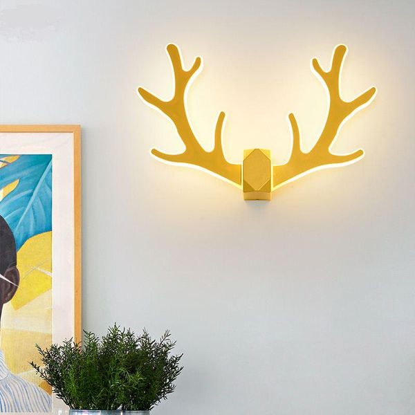 wall lamp nordic modern bedroom bedside minimalist creative antler living room stair light
wall lamp nordic modern bedroom bedside minimalist creative antler living room stair light