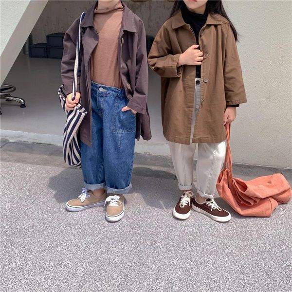 coat korean style boys and girls solid color retro long trench coats 2021 autumn children fashion all-match casual wind jackets, Blue;gray
coat korean style boys and girls solid color retro long trench coats 2021 autumn children fashion all-match casual wind jackets, Blue;gray