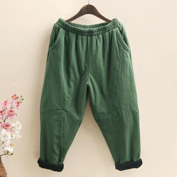 women's pants & capris yoyikamomo thick women winter 2021 trousers warm elastic waist cotton padded lantern loose, Black;white
women's pants & capris yoyikamomo thick women winter 2021 trousers warm elastic waist cotton padded lantern loose, Black;white
