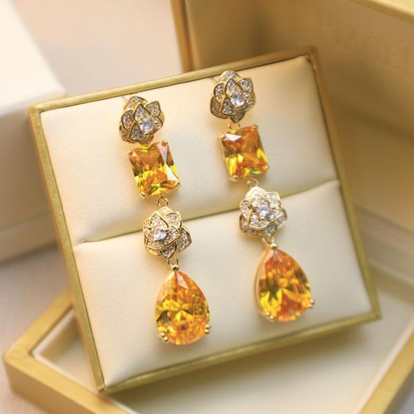 dangle & chandelier 2021 arrival jewelry yellow rhinestone flower earrings for women gift, Silver
dangle & chandelier 2021 arrival jewelry yellow rhinestone flower earrings for women gift, Silver