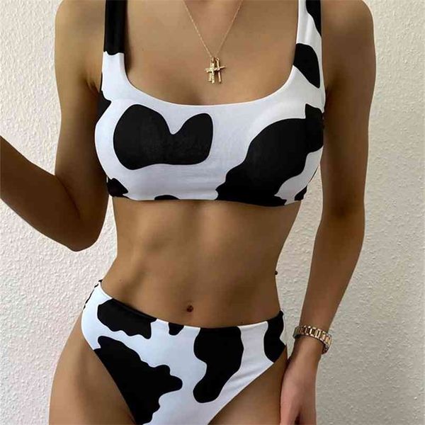 cow print high waist bikinis swimwear women leg bikini set swimsuits spring summer female swimming suit beachwear 210702, White;black
cow print high waist bikinis swimwear women leg bikini set swimsuits spring summer female swimming suit beachwear 210702, White;black