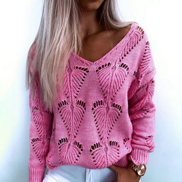 women's sweaters autumn women thin 2021 v-neck loose pullovers hollow out knitwear sweater black pink jumper, White;black
women's sweaters autumn women thin 2021 v-neck loose pullovers hollow out knitwear sweater black pink jumper, White;black
