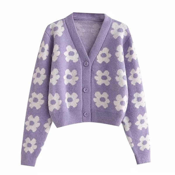 women's knits & tees women vintage flower print sweet sweater female knitted cardigan fashion single breasted v neck slim top, White
women's knits & tees women vintage flower print sweet sweater female knitted cardigan fashion single breasted v neck slim top, White