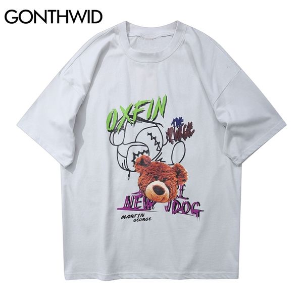 harajuku tshirts graffiti cartoon bear casual cotton short sleeve tees shirts hip hop streetwear t-shirt men loose 210602, White;black
harajuku tshirts graffiti cartoon bear casual cotton short sleeve tees shirts hip hop streetwear t-shirt men loose 210602, White;black