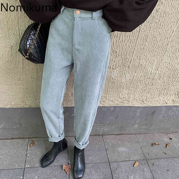 nomikuma arrival corduroy pants women solid color casual straight loose trousers female all-match stylish pantalones 3d937 210514, Black;white
nomikuma arrival corduroy pants women solid color casual straight loose trousers female all-match stylish pantalones 3d937 210514, Black;white