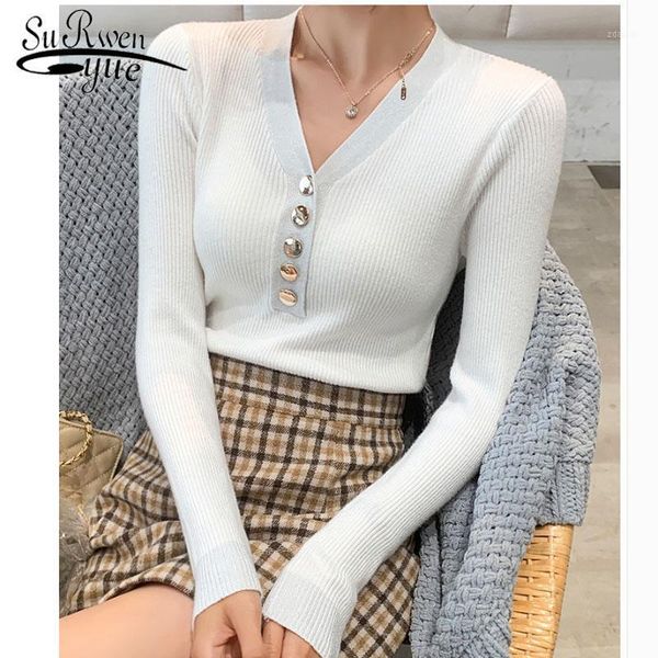 women's sweaters 2021 autumn fashion women casual v-neck soft knitted long sleeve button sweater 6162 50, White;black
women's sweaters 2021 autumn fashion women casual v-neck soft knitted long sleeve button sweater 6162 50, White;black