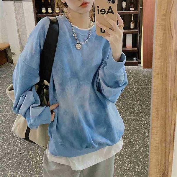 minimalist printed sweatshirts all match retro casual gentle chic loose basewear women clothes 210525, White
minimalist printed sweatshirts all match retro casual gentle chic loose basewear women clothes 210525, White
