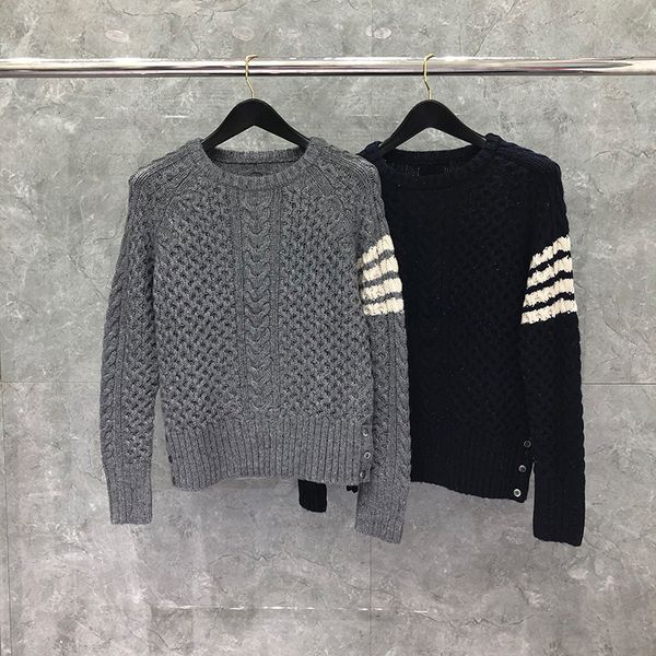 women's sweaters fashion brand tb thom women's sweater, oval neck thick striped wool clothes, casual autumn and winter coat, 2021, White;black
women's sweaters fashion brand tb thom women's sweater, oval neck thick striped wool clothes, casual autumn and winter coat, 2021, White;black