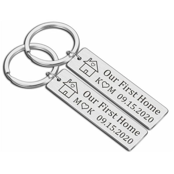 keychains our first home keychain custom date and initials couples romantic keyring anniversary valentine gift love for families, Silver
keychains our first home keychain custom date and initials couples romantic keyring anniversary valentine gift love for families, Silver