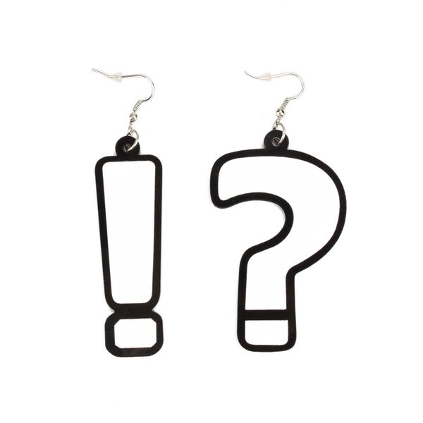 creative question mark exclamation point asymmetric earrings black and white color bright earrings for women gift jewelrydio chan contact, Silver
creative question mark exclamation point asymmetric earrings black and white color bright earrings for women gift jewelrydio chan contact, Silver
