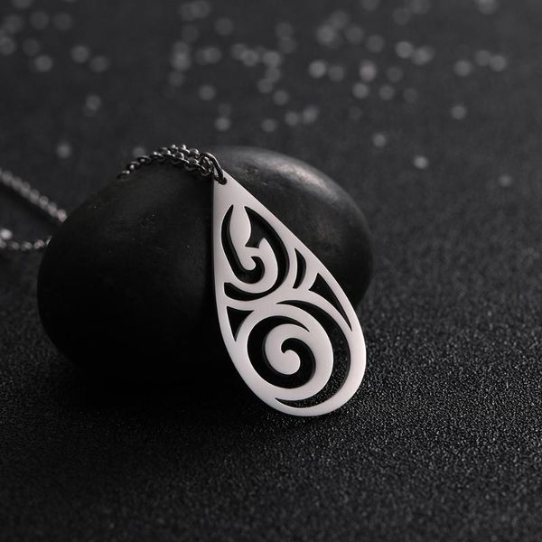 pendant necklaces trendy simple waterdrop flower pattern hollow out geometric stainless steel choker necklace gift for women, Silver
pendant necklaces trendy simple waterdrop flower pattern hollow out geometric stainless steel choker necklace gift for women, Silver