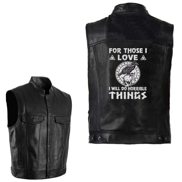 men's vests for those i love will do horrible things pu jacket vest mens sleeveless punk pocket black motorcycle waistcoat coats, Black;white
men's vests for those i love will do horrible things pu jacket vest mens sleeveless punk pocket black motorcycle waistcoat coats, Black;white
