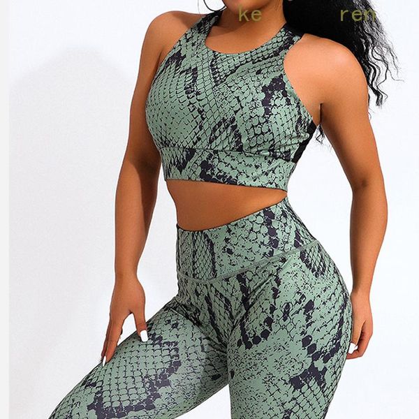 yoga outfit 2 piece snake print set women crisscross back sportwear gym clothing fitness leggings workout sports suit female
yoga outfit 2 piece snake print set women crisscross back sportwear gym clothing fitness leggings workout sports suit female