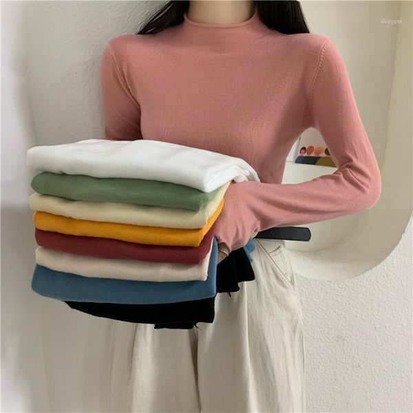 women's t-shirt autumn half turtleneck elastic t-shirts long sleeves basic t shirts clothing 2021 y2k ropa mujer kawaii, White
women's t-shirt autumn half turtleneck elastic t-shirts long sleeves basic t shirts clothing 2021 y2k ropa mujer kawaii, White