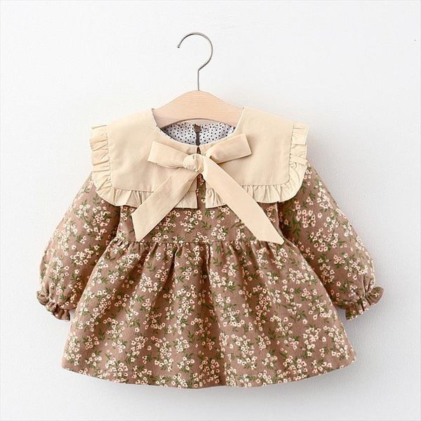 autumn kids baby girls girl dresses vintage ruffle collar bow floral print long sleeve a line dress 0 4y, Red;yellow
autumn kids baby girls girl dresses vintage ruffle collar bow floral print long sleeve a line dress 0 4y, Red;yellow