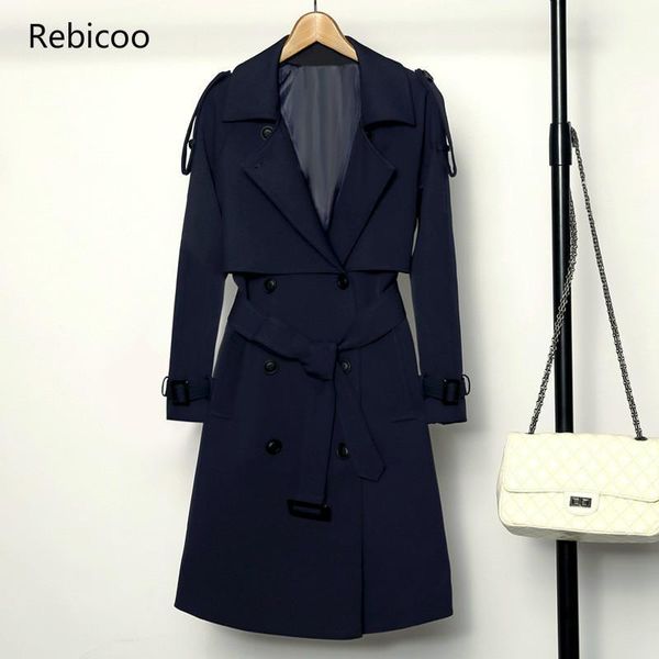 women's trench coats fashion double breasted mid-long coat women slim belt cloak mujer windbreaker female abrigos, Tan;black
women's trench coats fashion double breasted mid-long coat women slim belt cloak mujer windbreaker female abrigos, Tan;black