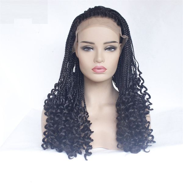 hd box braided curly synthetic lace front wig [purple simulation human braiding hair frontal braids wigs 180809#4, Black;brown
hd box braided curly synthetic lace front wig [purple simulation human braiding hair frontal braids wigs 180809#4, Black;brown