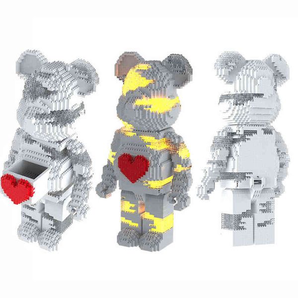 new diy bearbricking net red love violent bear model bricks with lighting set moc mini animal building blocks toys for kids gift y1127
new diy bearbricking net red love violent bear model bricks with lighting set moc mini animal building blocks toys for kids gift y1127