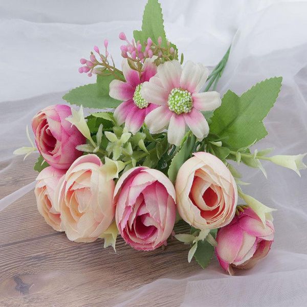 decorative flowers & wreaths rose silk artificial bouquet 6 rosebuds 4 chrysanthemum fake flower for wedding home decoration pography hand h
decorative flowers & wreaths rose silk artificial bouquet 6 rosebuds 4 chrysanthemum fake flower for wedding home decoration pography hand h