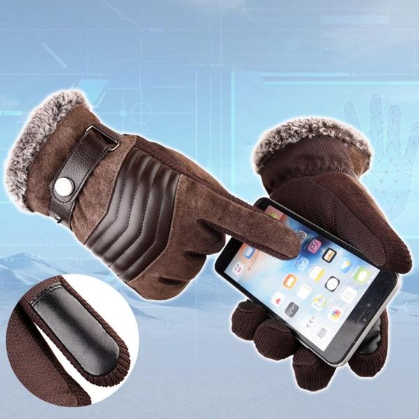 five fingers gloves men winter autumn faux leather thermal touch screen thicken plush lining warm outdoor windproof anin-slip mittens, Blue;gray
five fingers gloves men winter autumn faux leather thermal touch screen thicken plush lining warm outdoor windproof anin-slip mittens, Blue;gray