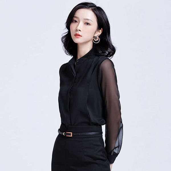 office ol wear women summer style chiffon blouses shirts lady girls casual long sleeve black blusas df1845 210609, White
office ol wear women summer style chiffon blouses shirts lady girls casual long sleeve black blusas df1845 210609, White