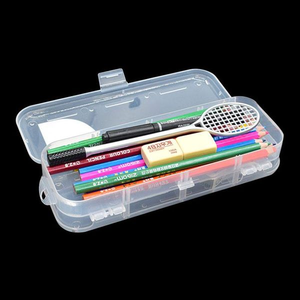 pencil cases creative double side open plastic transparent case kids multifunction pen stationery box large capacity storage organizer
pencil cases creative double side open plastic transparent case kids multifunction pen stationery box large capacity storage organizer