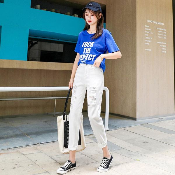 women's jeans black ripped for women plus size denim pants ladies trousers loose summer korean 2021 pantalon femme jean, Blue
women's jeans black ripped for women plus size denim pants ladies trousers loose summer korean 2021 pantalon femme jean, Blue