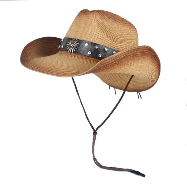 stingy brim hats retro women men hollow western cowboy hat lady dad summer straw sombrero hombre beach cowgirl jazz sun with wind rope, Blue;gray
stingy brim hats retro women men hollow western cowboy hat lady dad summer straw sombrero hombre beach cowgirl jazz sun with wind rope, Blue;gray