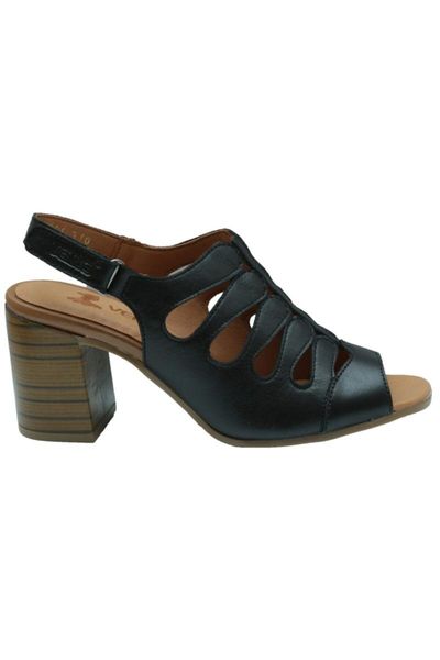 sandals 2108501 black leather casual female