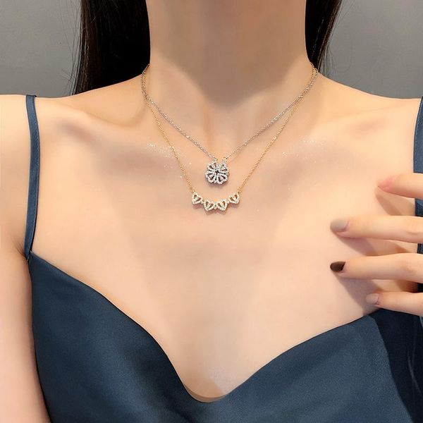 pendant necklaces 2021 fashion cz heart stainless steel for women openable personality jewelry gifts, Silver
pendant necklaces 2021 fashion cz heart stainless steel for women openable personality jewelry gifts, Silver