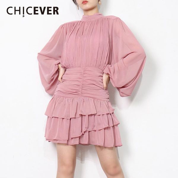 casual dresses chicever vintage print ruffle trim dress for women stand collar long sleeve rise waist ruched mini female fashion, Black;gray
casual dresses chicever vintage print ruffle trim dress for women stand collar long sleeve rise waist ruched mini female fashion, Black;gray