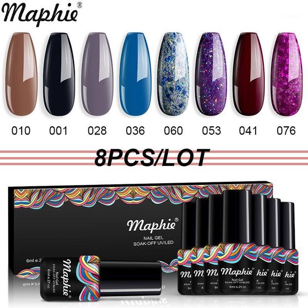 maphie 8pcs/lot nail gel set uv varnish semi permanent thermo color soak off uv/led with gift box glitter lacquer1, Red;pink
maphie 8pcs/lot nail gel set uv varnish semi permanent thermo color soak off uv/led with gift box glitter lacquer1, Red;pink
